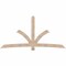Ekena Millwork Davenport Smooth Timber Gable Bracket, Douglas Fir, 108"W x 54"H x 1 1/2"D x 5 1/2"F, 12/12 Pitch GBW108X54X0206DAV00SDF - alternate 1